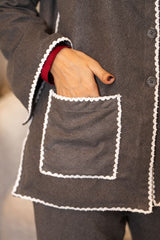 BUTTON UP SCARF SET